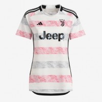Camiseta Juventus Dusan Vlahovic #9 Segunda Equipación Replica 2023-24 para mujer mangas cortas